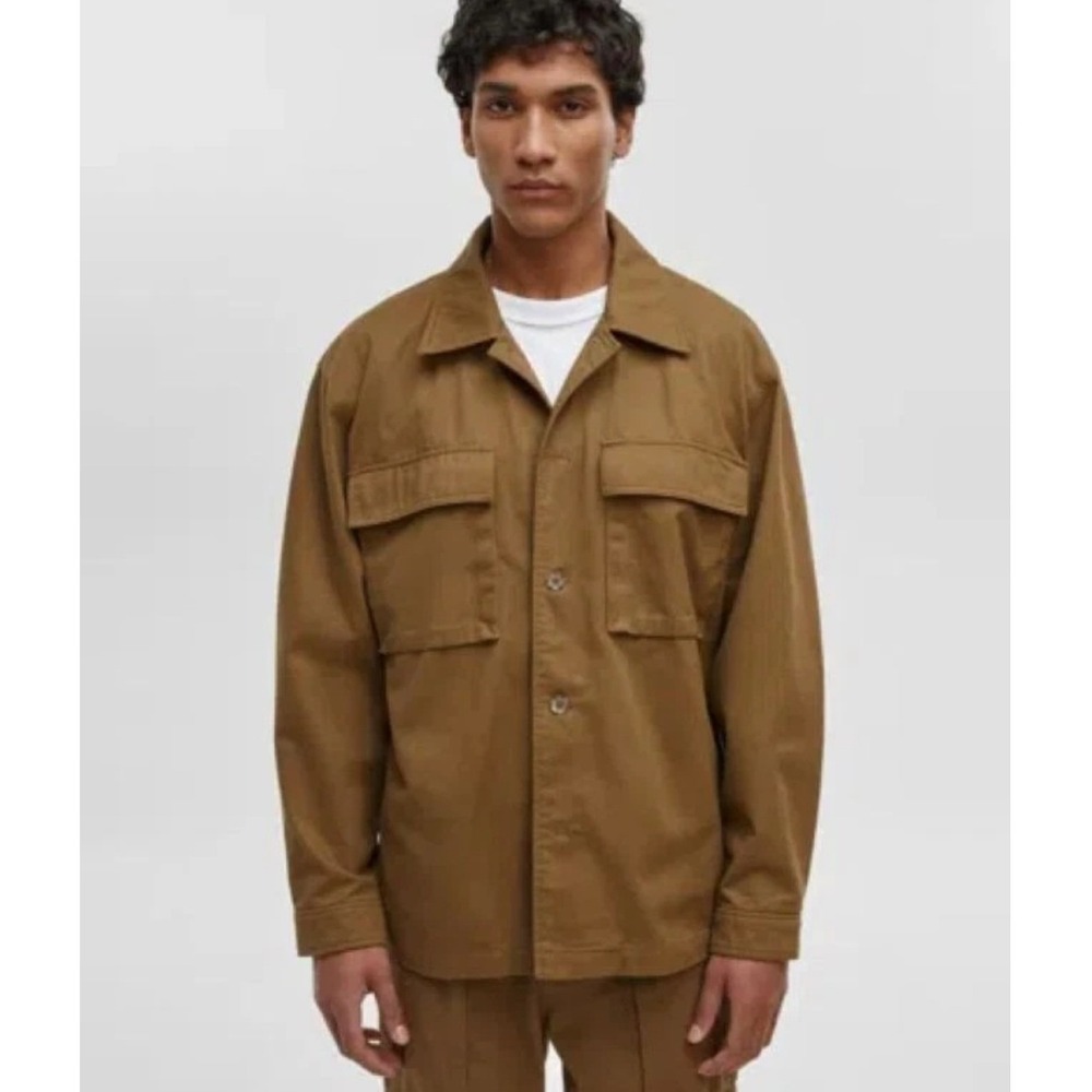 Mode‎ of One Mens Army Brown Cotton Button Up Shirt Jacket XXL 100188085MN
